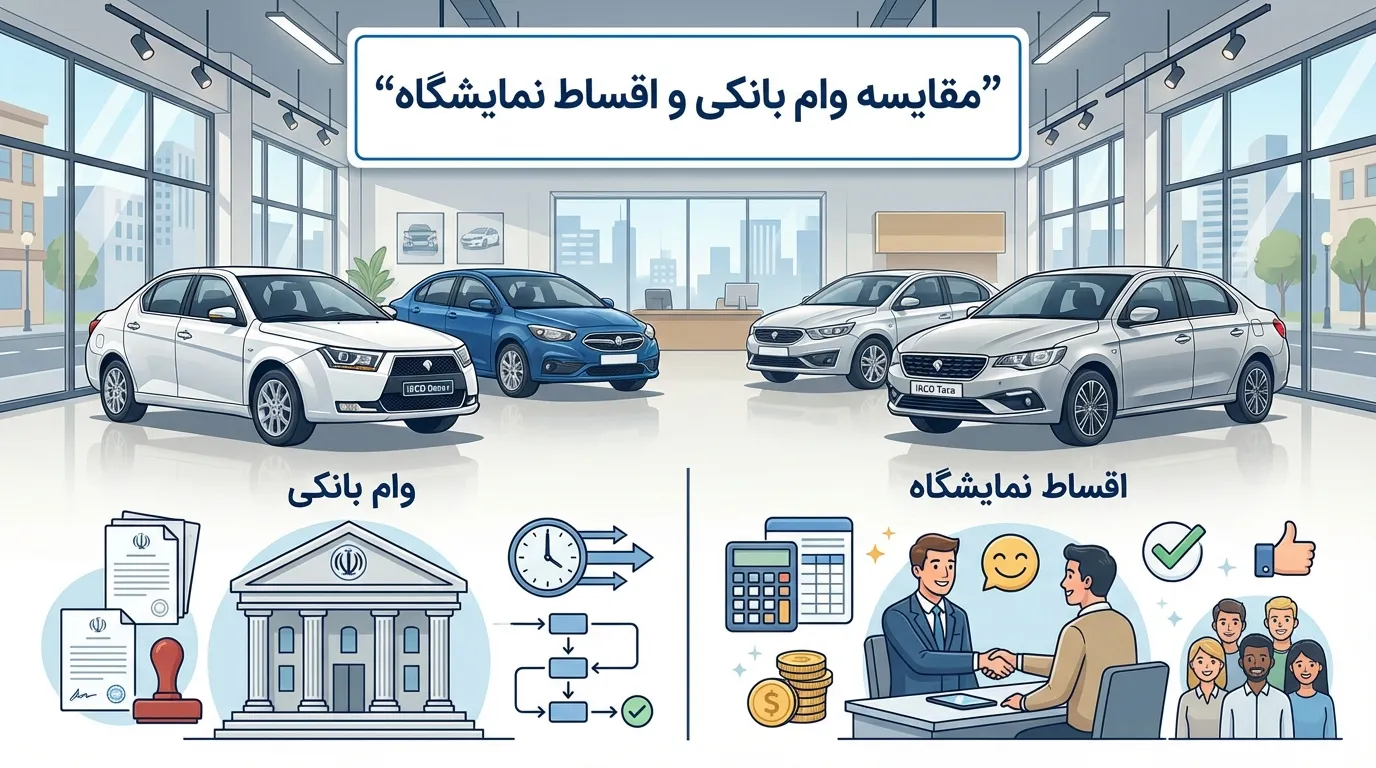 مقایسه وام بانکی و اقساط نمایشگاه